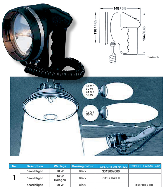 search light 150 ip68 bremen - acqua signal 