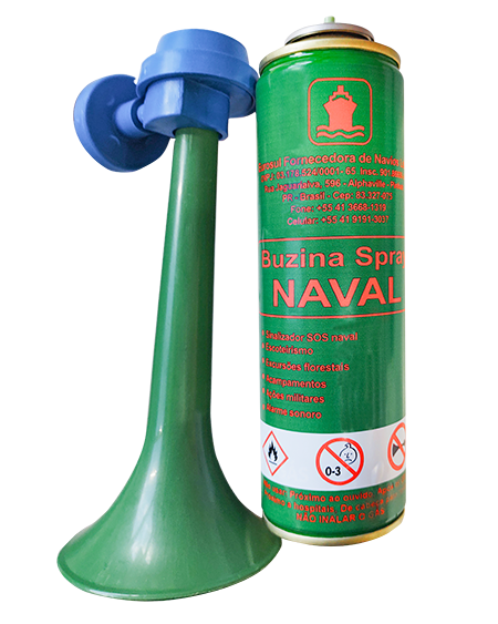 buzina naval spray 340ml para botes salva-vidas 