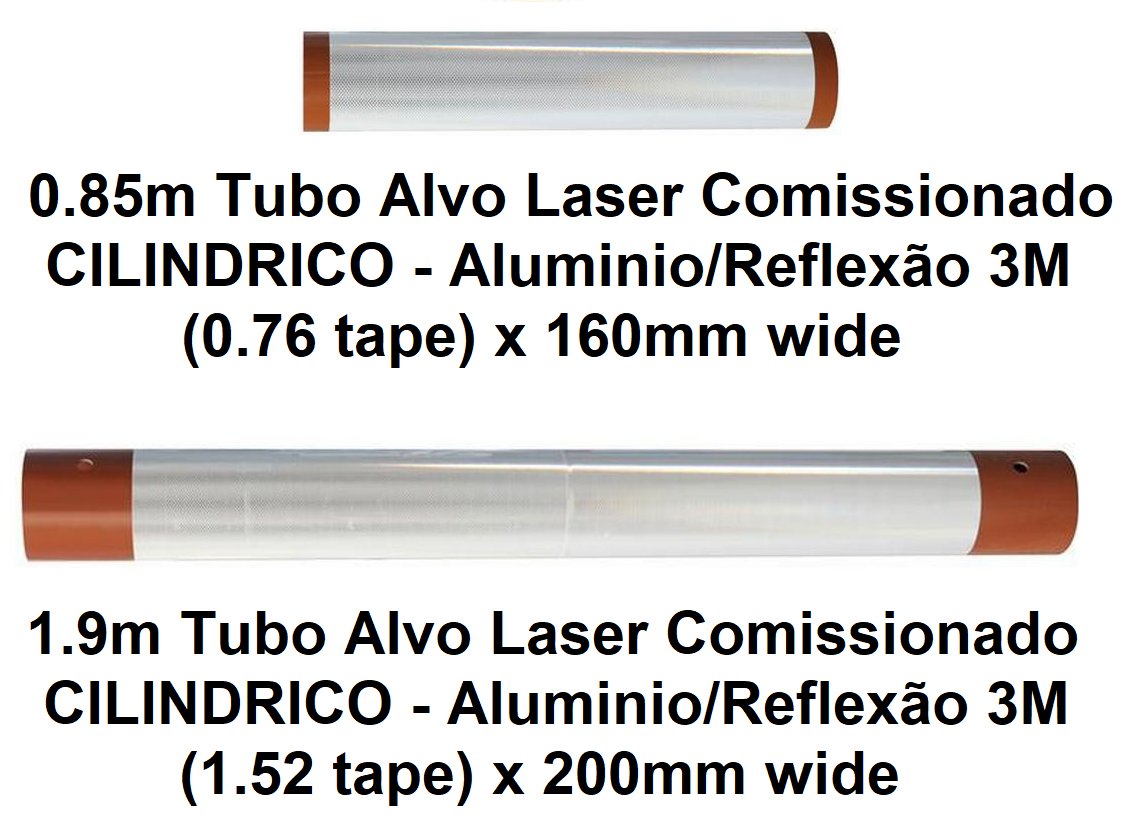 cylindrical commissioning laser target 